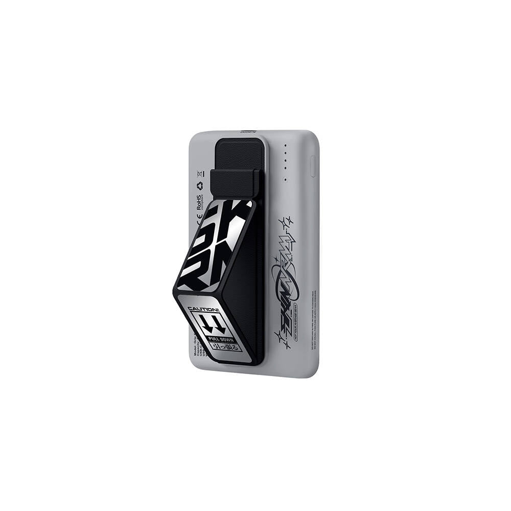 SkinArma Kira Kobai Holografik Tasarımlı Standlı Wireless ve PD Hızlı Şarj Özellikli Powerbank 15W 5000mAh Colorful