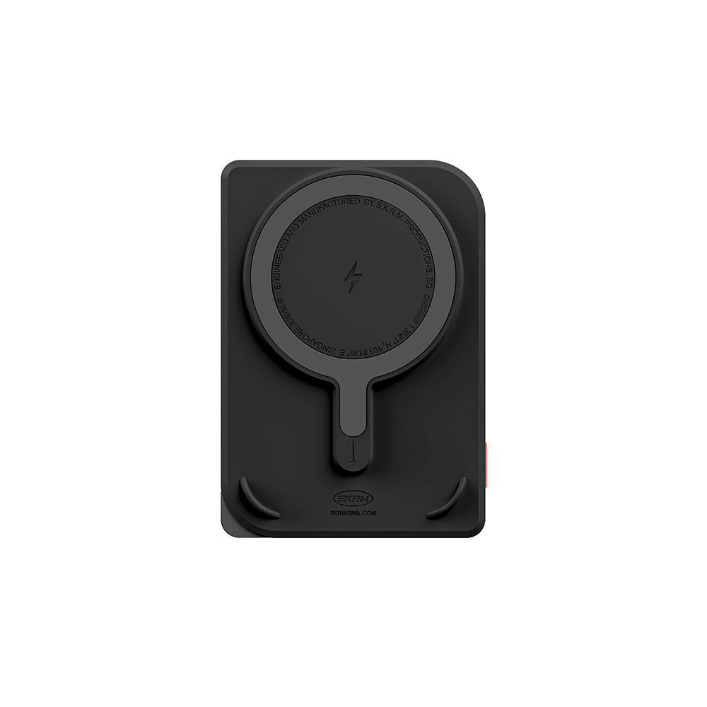 Skinarma Nexus Mecha Kablosuz ve PD Hızlı Şarj Özellikli Metal Standlı Taşınabilir Powerbank 20W 5000mAh Gold