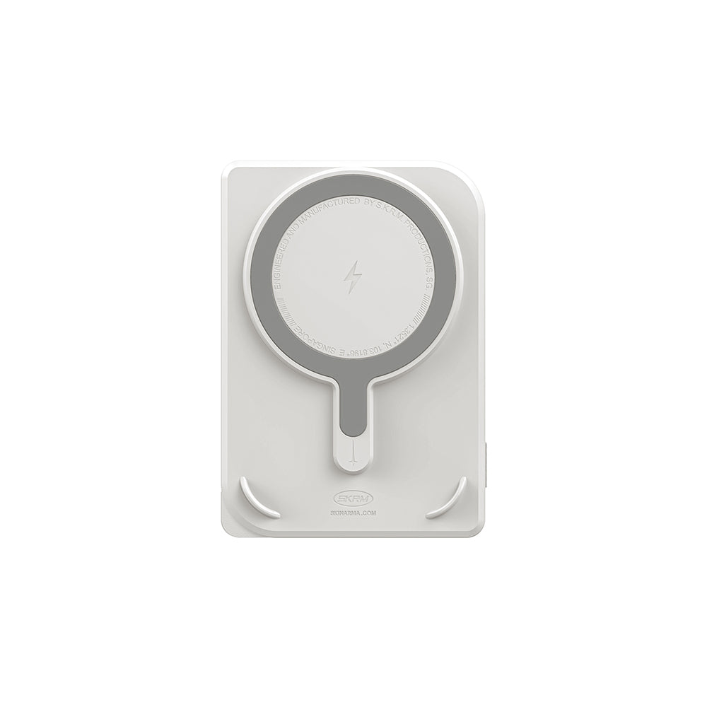 Skinarma Nexus Mecha Kablosuz ve PD Hızlı Şarj Özellikli Metal Standlı Taşınabilir Powerbank 20W 5000mAh Gold