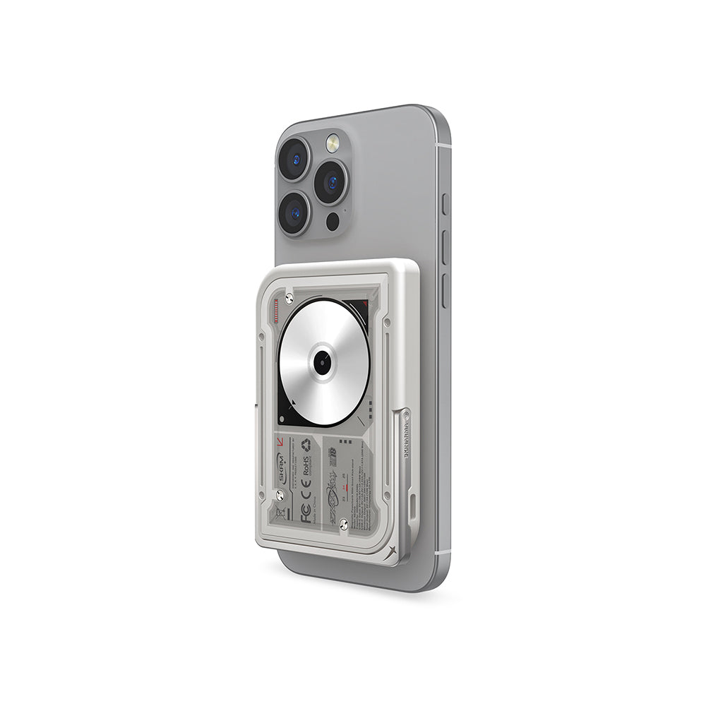 Skinarma Nexus Nova Kablosuz ve PD Hızlı Şarj Özellikli Standlı Taşınabilir Powerbank 20W 5000mAh Açık Gri