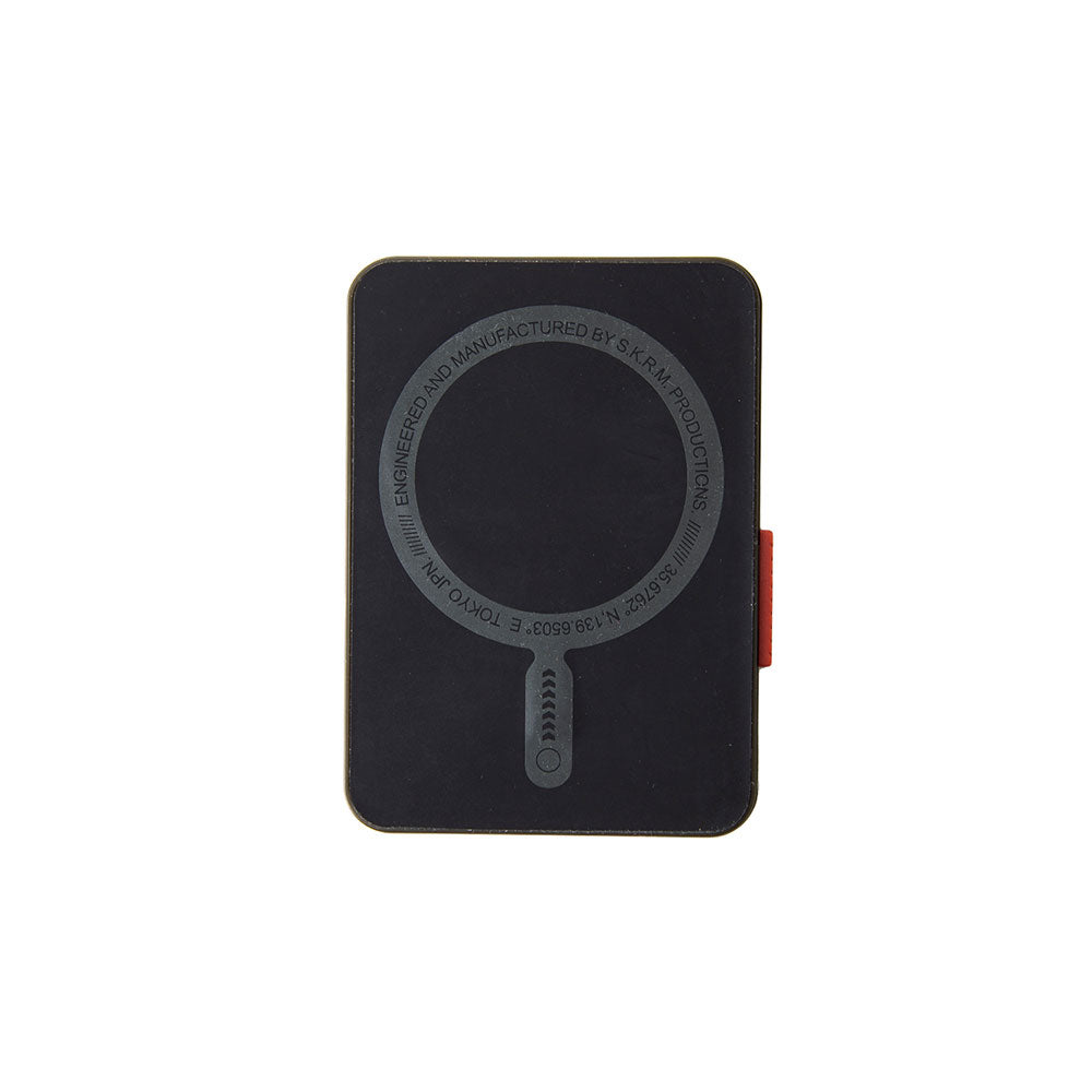 SkinArma Spunk Serisi Standlı PU Deri Kartlık Krem