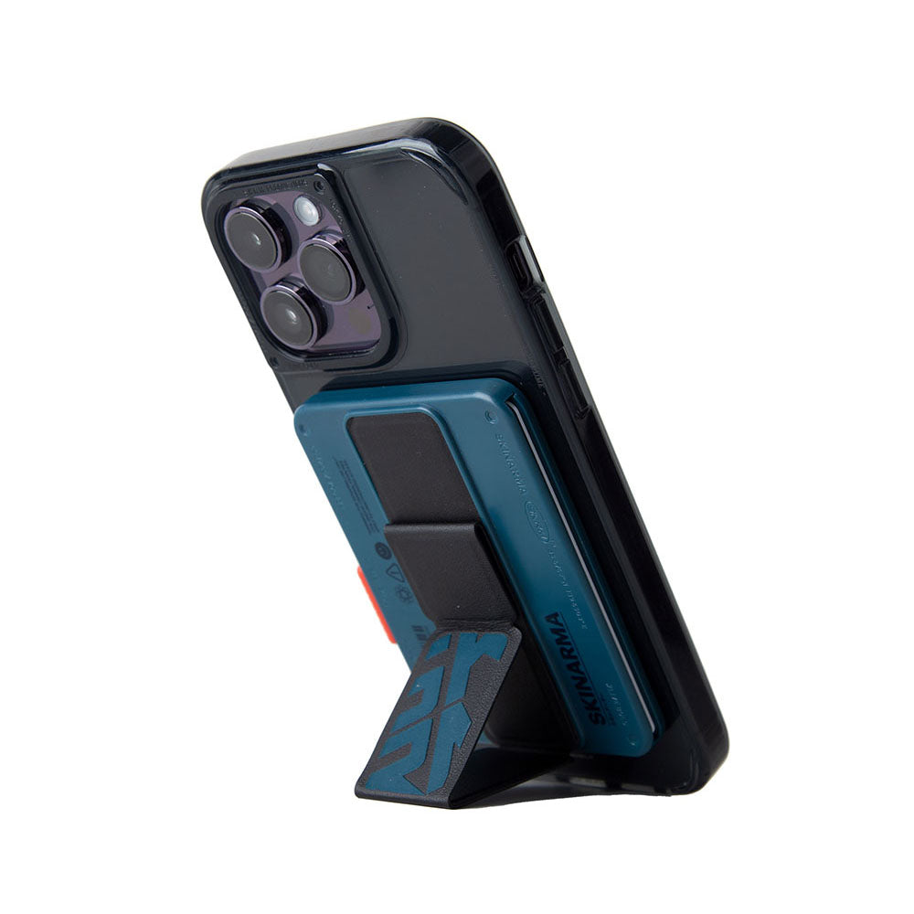 SkinArma Spunk Serisi Standlı PU Deri Kartlık Turuncu