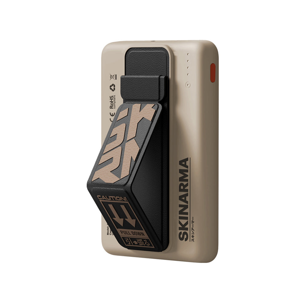 SkinArma Spunk Taşınabilir Wireless Şarj ve PD Hızlı Şarj Özellikli Powerbank 15W 5000mAh Yeşil