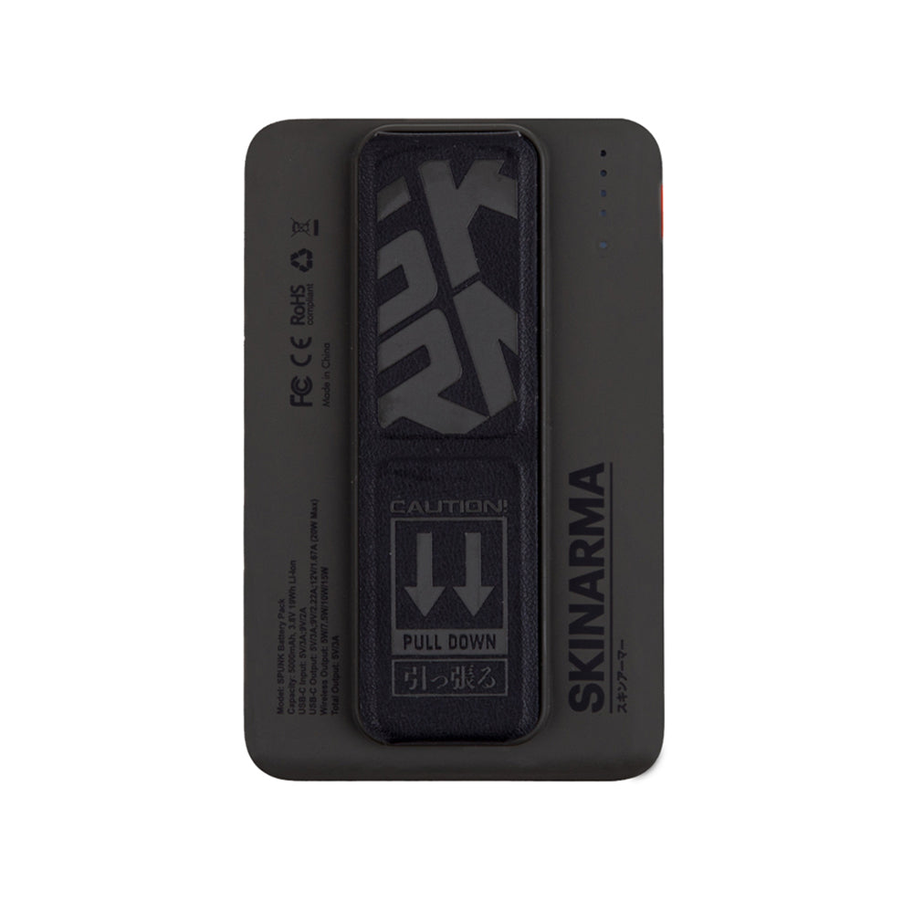 SkinArma Spunk Taşınabilir Wireless Şarj ve PD Hızlı Şarj Özellikli Powerbank 15W 5000mAh Yeşil