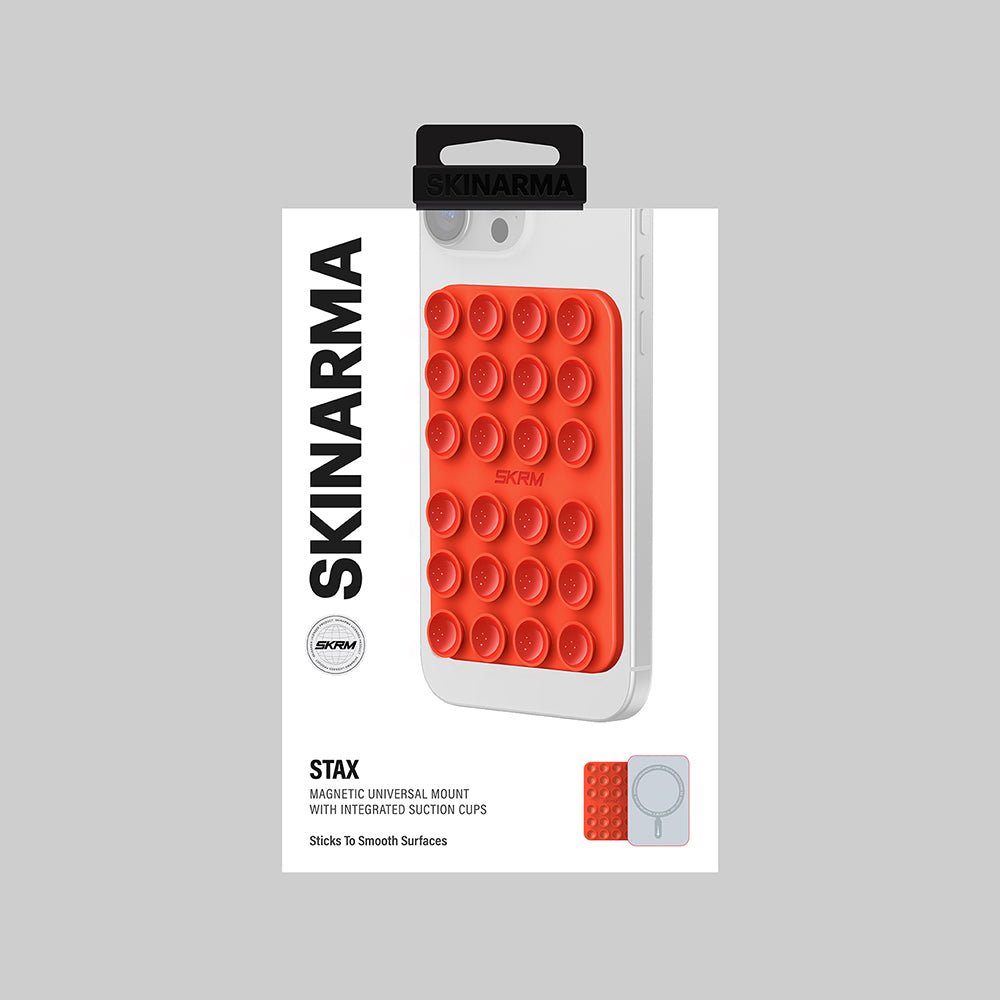 Skinarma Stax Magnetik Vakumlu Telefon Tutucu Beyaz