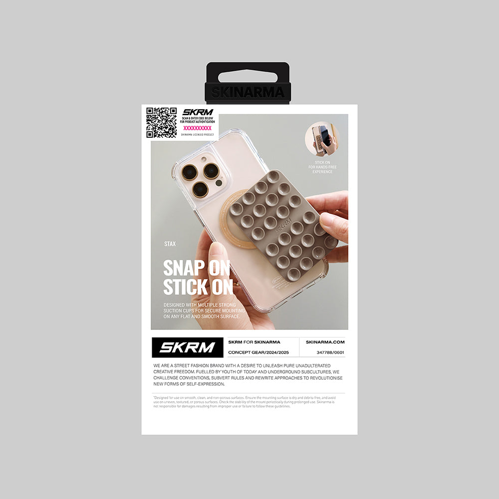 Skinarma Stax Magnetik Vakumlu Telefon Tutucu Beyaz