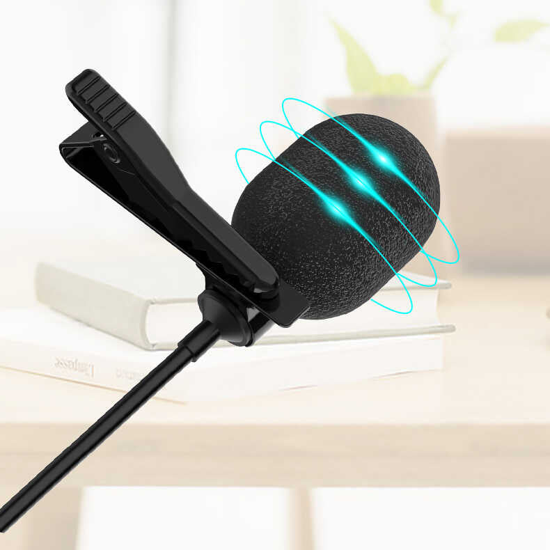 Soaiy MK3 3.5mm Canlı Yayın Yaka Mikrofonu Siyah