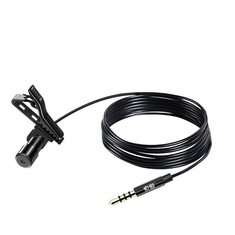 Soaiy MK3 3.5mm Canlı Yayın Yaka Mikrofonu Siyah