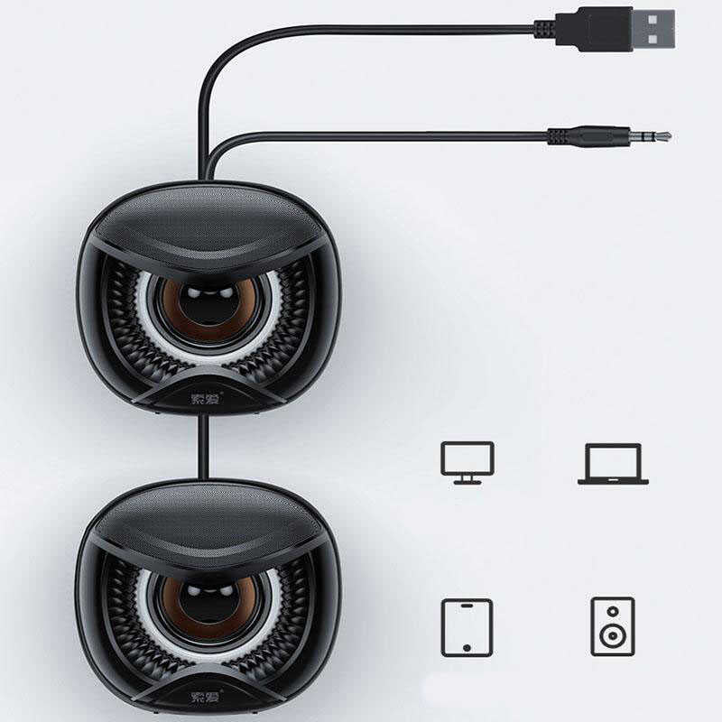 Soaiy SA-A9 Usb Speaker Hoparlör Siyah