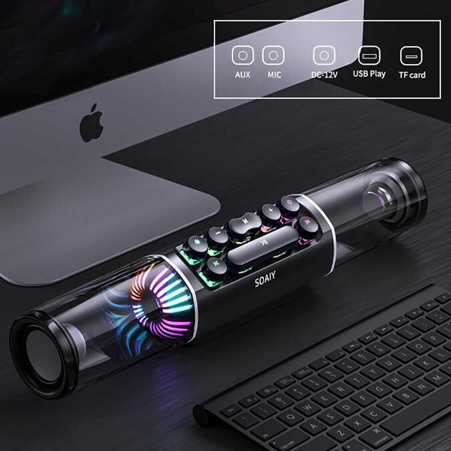 Soaiy SH19S Bluetooth Speaker Hoparlör Siyah