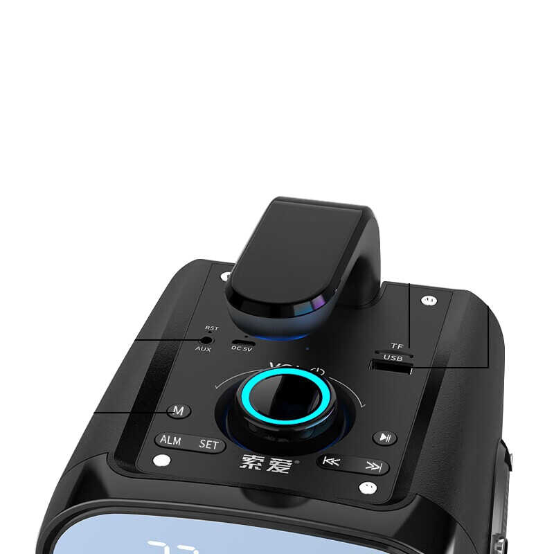 Soaiy SH25 Mikrofonlu Bluetooth Speaker Hoparlör Beyaz