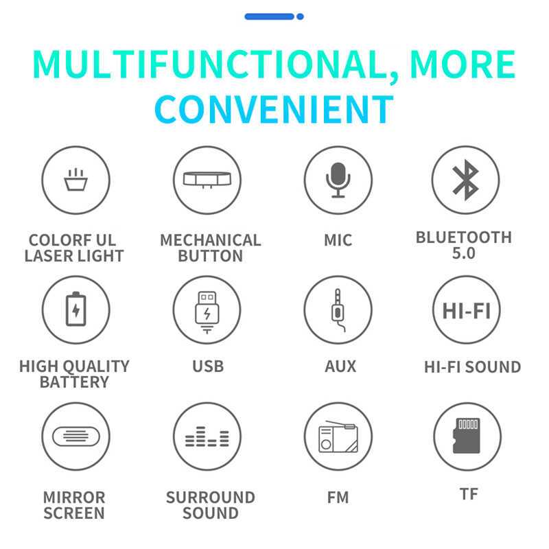 Soaiy SH39 Gaming Bluetooth Speaker Hoparlör Siyah