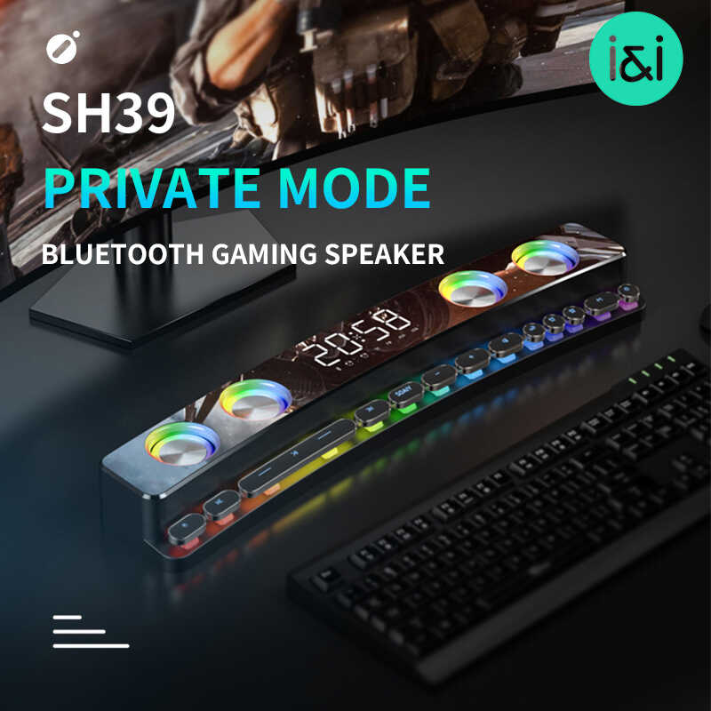 Soaiy SH39 Gaming Bluetooth Speaker Hoparlör Siyah