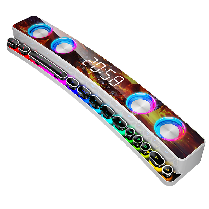 Soaiy SH39 Upgraded Bluetooth Speaker Hoparlör Beyaz