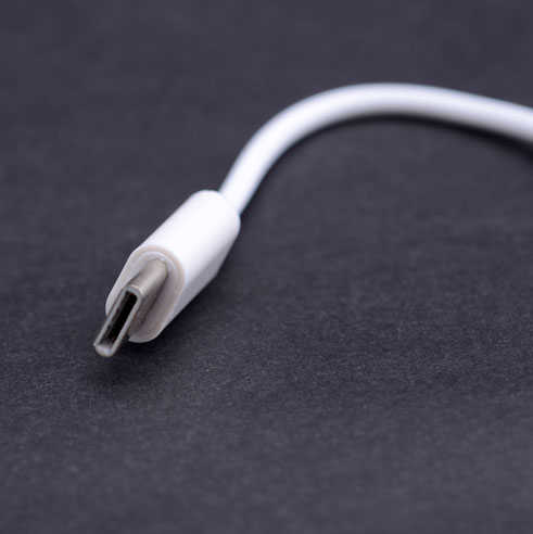 Type-C Kulaklık Çevirici 25cm Beyaz