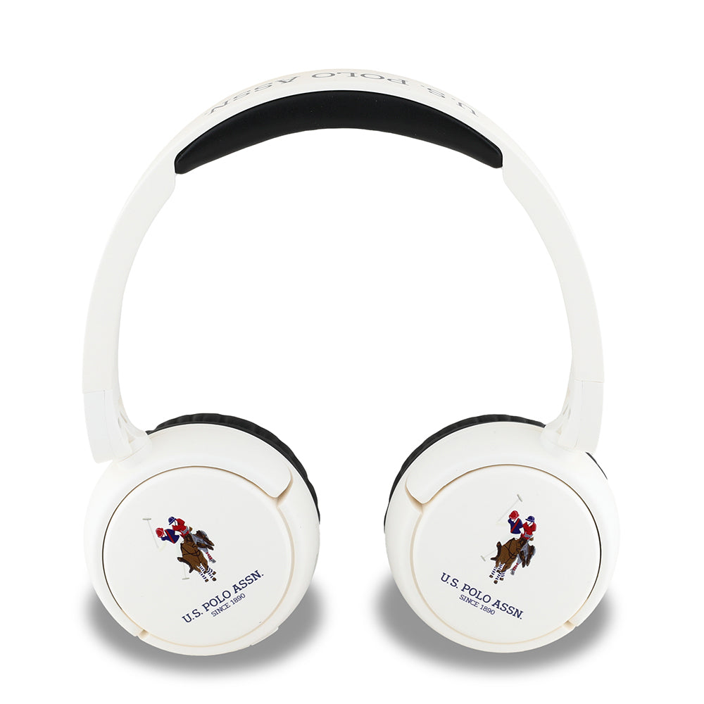 U.S Polo Assn. Orjinal Lisanslı Katlanabilir Ayarlanabilir Baskı Logolu Kulak Üstü Bluetooth Kulaklık v5.3 Lacivert