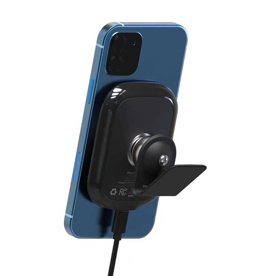 Vokamo WRL-01 Mıknatıslı Kablosuz Şarj Araç Telefon Tutucu Beyaz