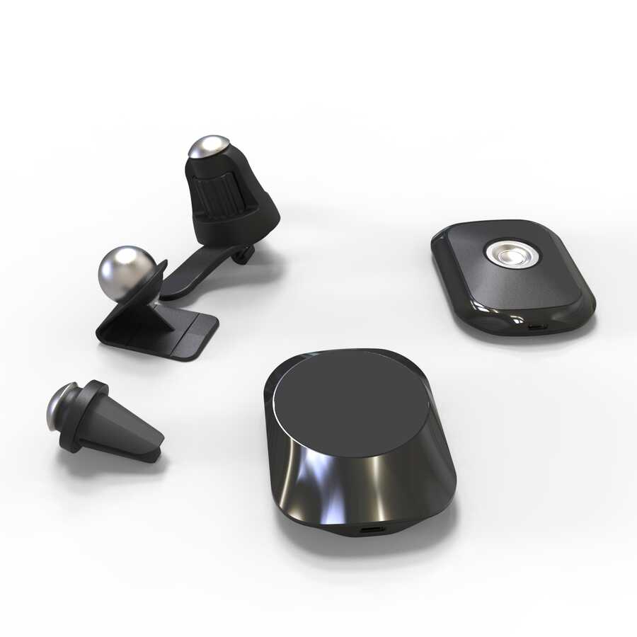 Vokamo WRL-01 Mıknatıslı Kablosuz Şarj Araç Telefon Tutucu Beyaz