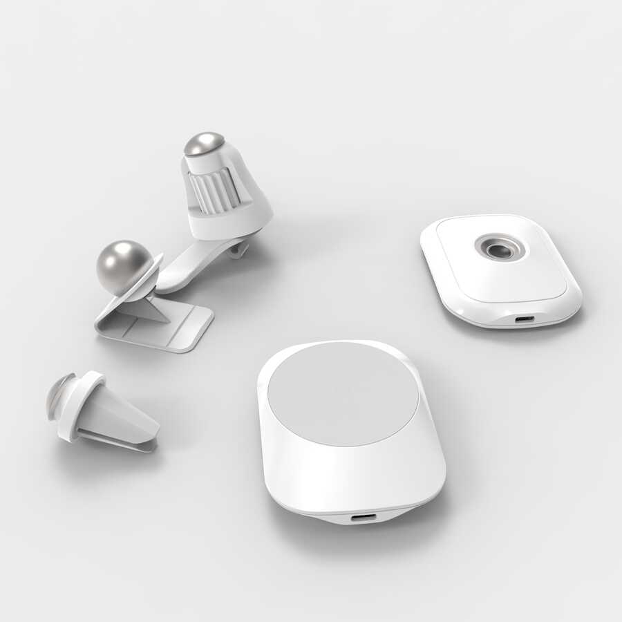 Vokamo WRL-01 Mıknatıslı Kablosuz Şarj Araç Telefon Tutucu Siyah