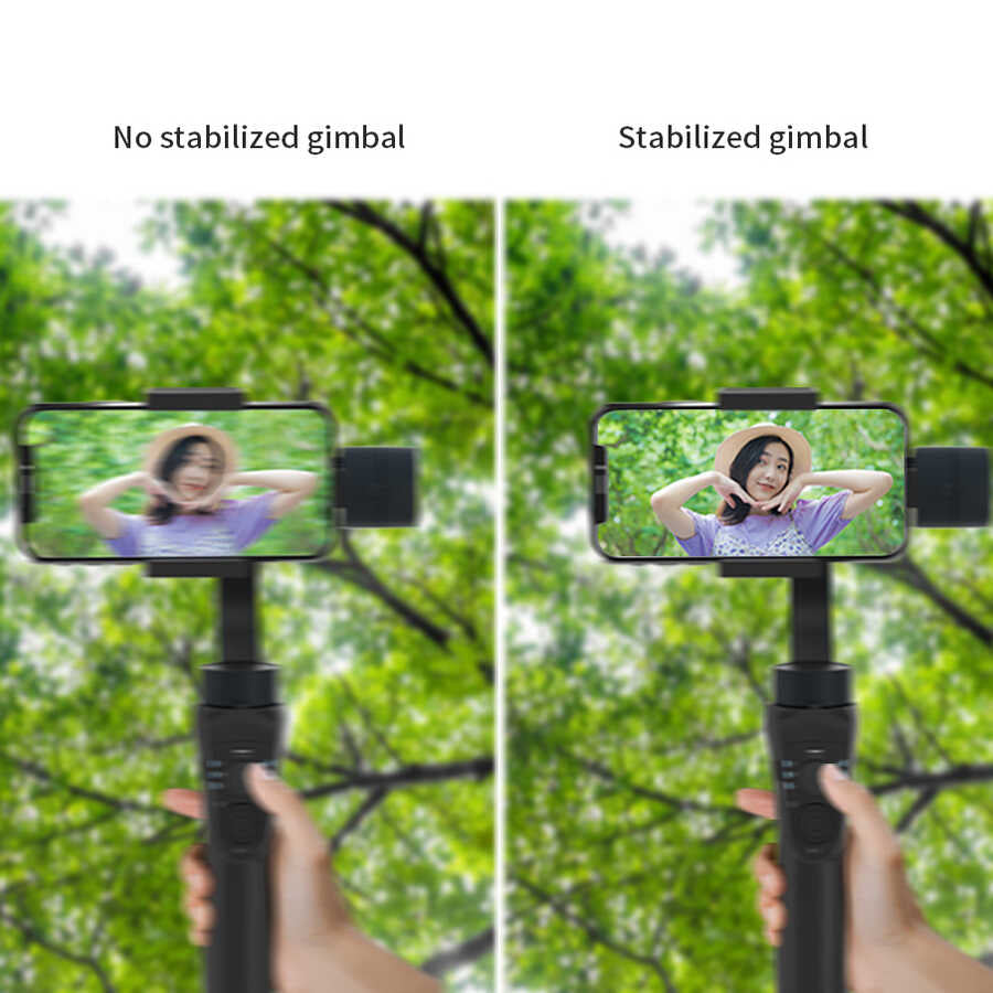 Wiwu 3-Axis S5B Gimbal Sabitleyici Siyah