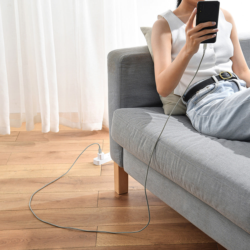 Wiwu 4in1 Raptor Serisi Çoklu USB-A + Type-C to Type-C + Lightning Şarj ve Data Kablosu 60W 200cm Titanyum