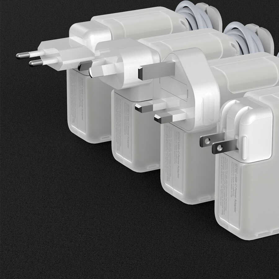 Wiwu 61W (A1718/A1947) Power Adaptör Kılıfı Beyaz