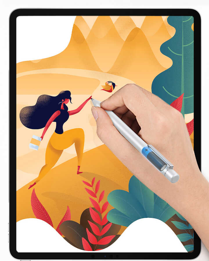 Wiwu Active Stylus Mate Dokunmatik Çizim Kalemi Gümüş