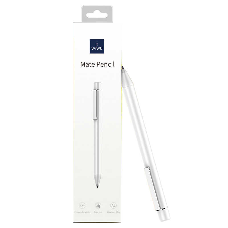 Wiwu Active Stylus Mate Dokunmatik Çizim Kalemi Gümüş