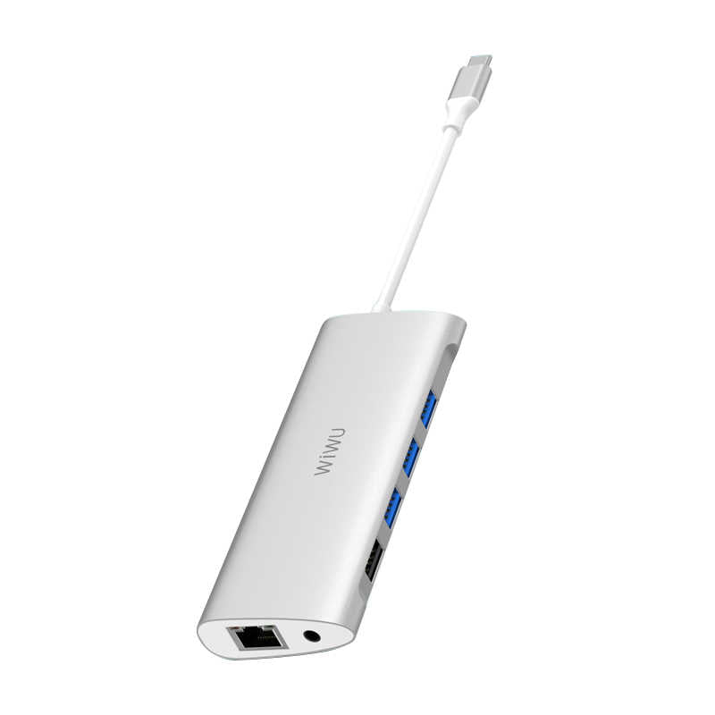 Wiwu Alpha 11 in 1 Type-C Hub Gümüş