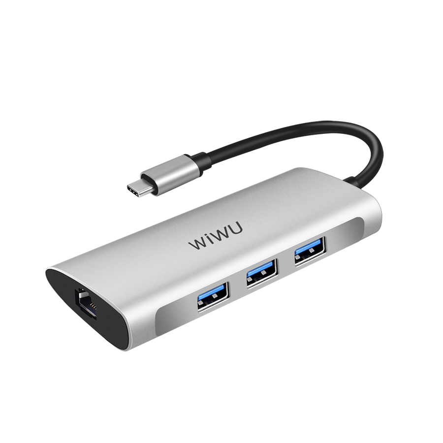 Wiwu Alpha 631STR Type-C Hub Gümüş