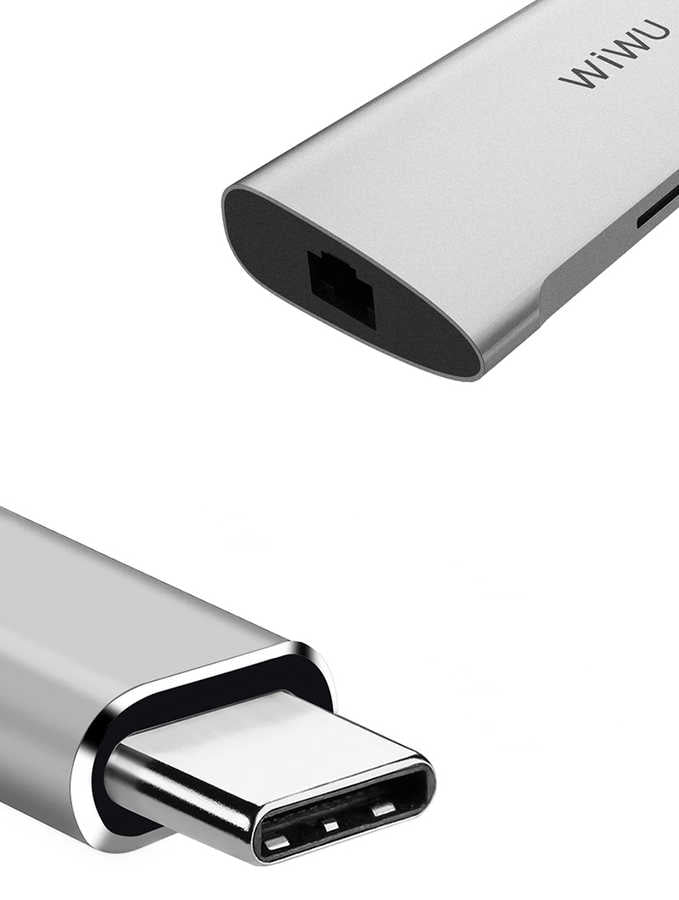 Wiwu Alpha 631STR Type-C Hub Gümüş