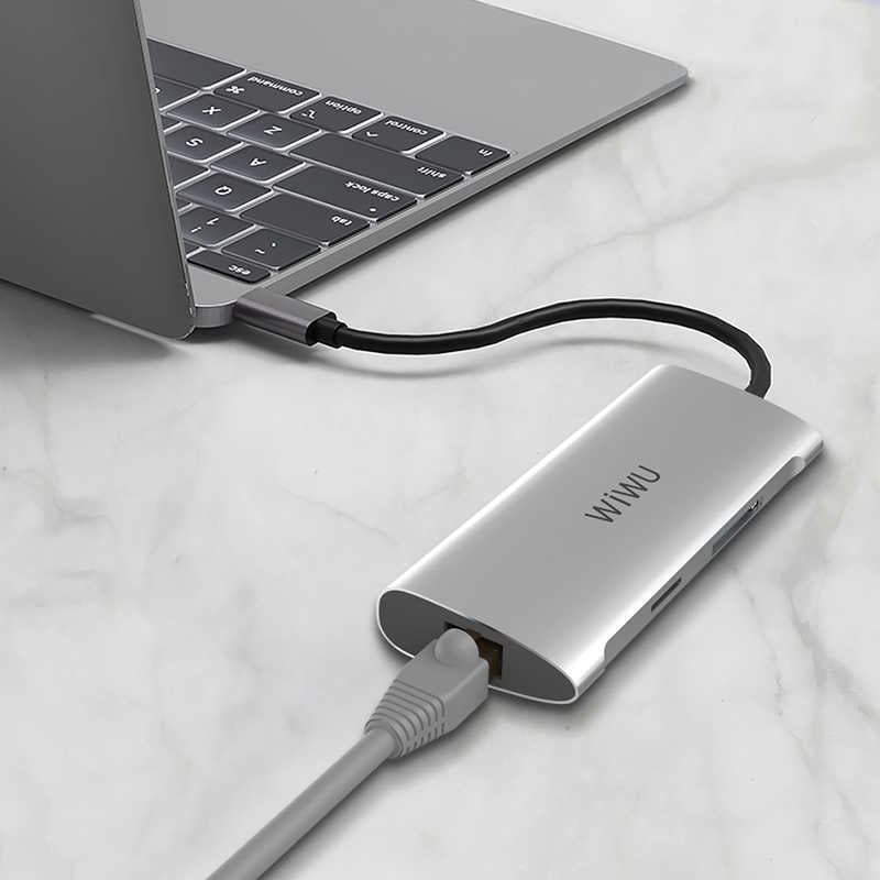 Wiwu Alpha 631STR Type-C Hub Gri