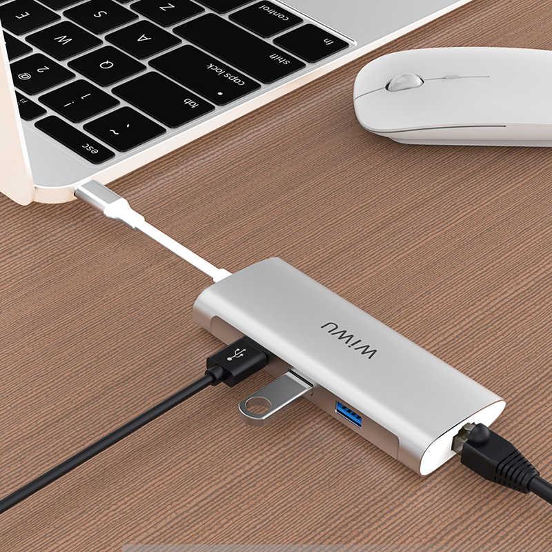 Wiwu Alpha 631STR Type-C Hub Gri