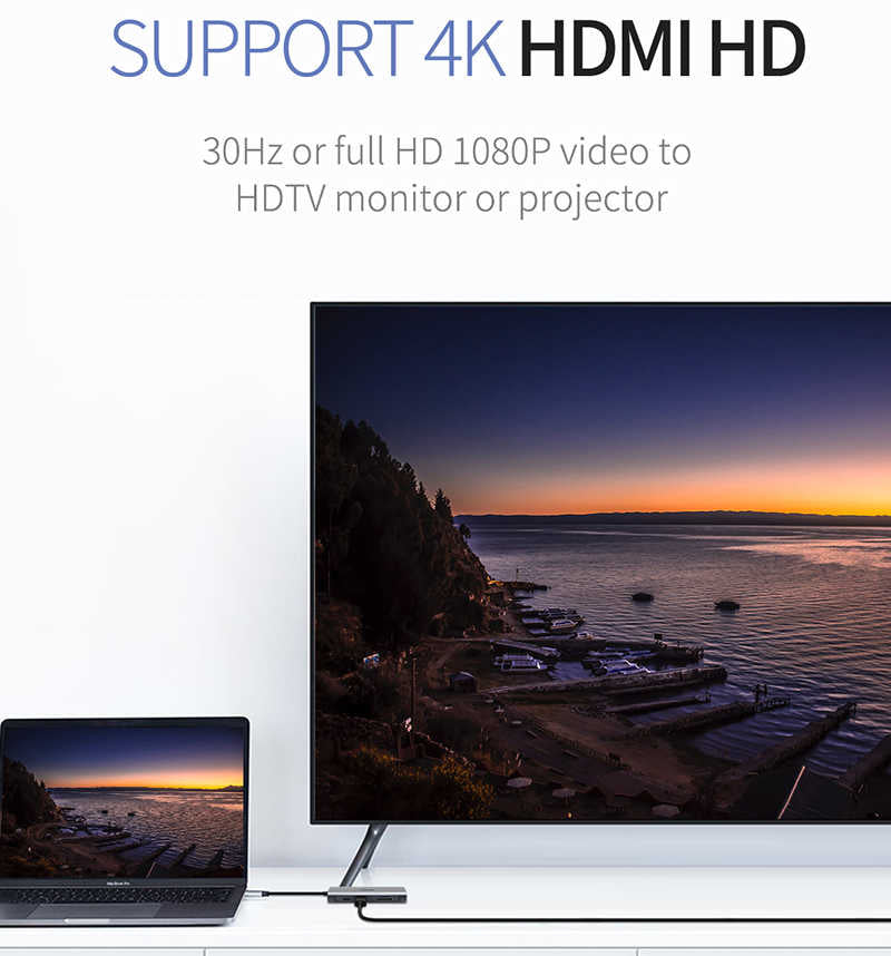 Wiwu Alpha 831HRT Type-C Hub Gümüş