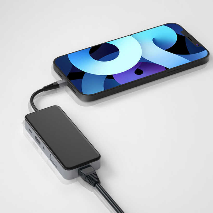 Wiwu Alpha 921HRT Lightning Hub Gri