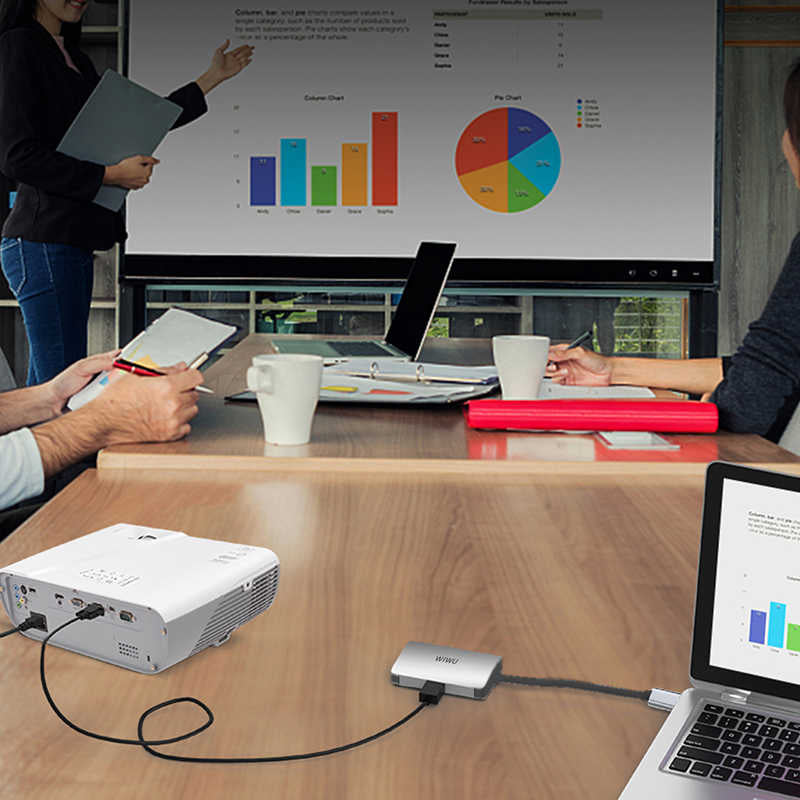 Wiwu Alpha A20VH 2 in 1 Type-C Hub Gri