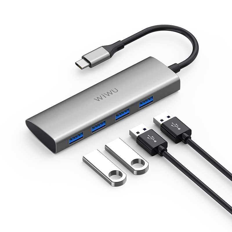 Wiwu Alpha A440 Type-C Hub Gri