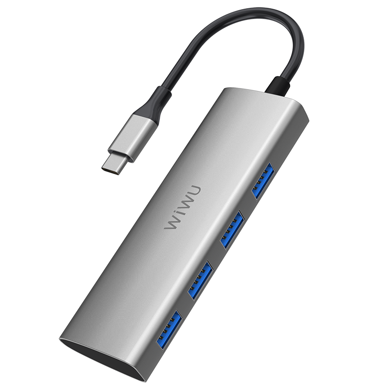 Wiwu Alpha A440 Type-C Hub Gri