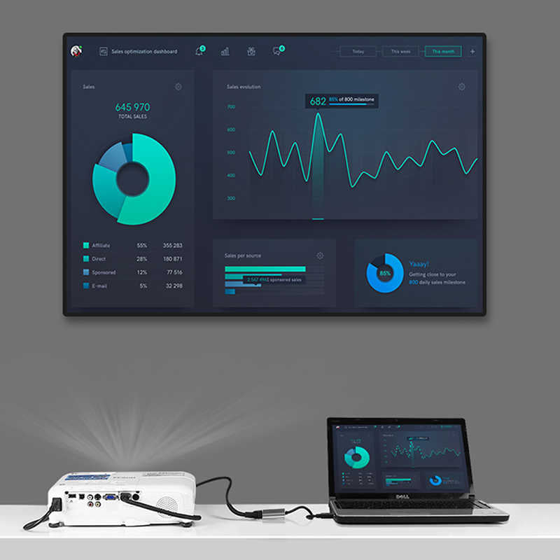 Wiwu Alpha Type-C to HDMI Adaptörü Gri