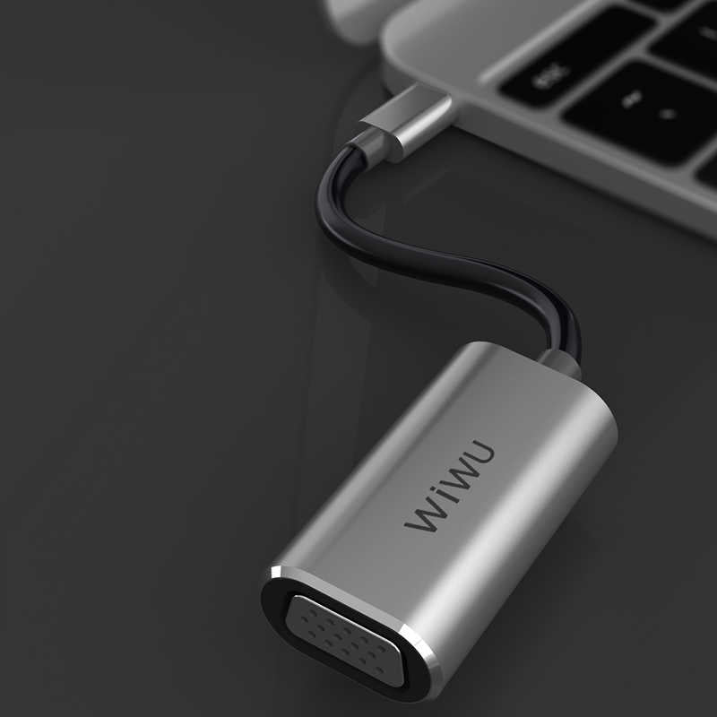 Wiwu Alpha Type-C to VGA Adaptörü Gri