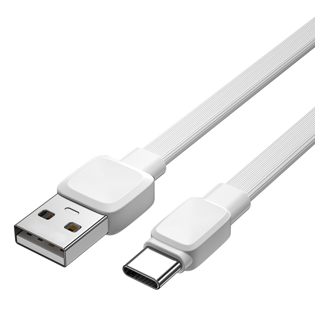Wiwu Bravo Wİ-C003 Yassı Tasarım Type-C Usb Kablo 1M Beyaz