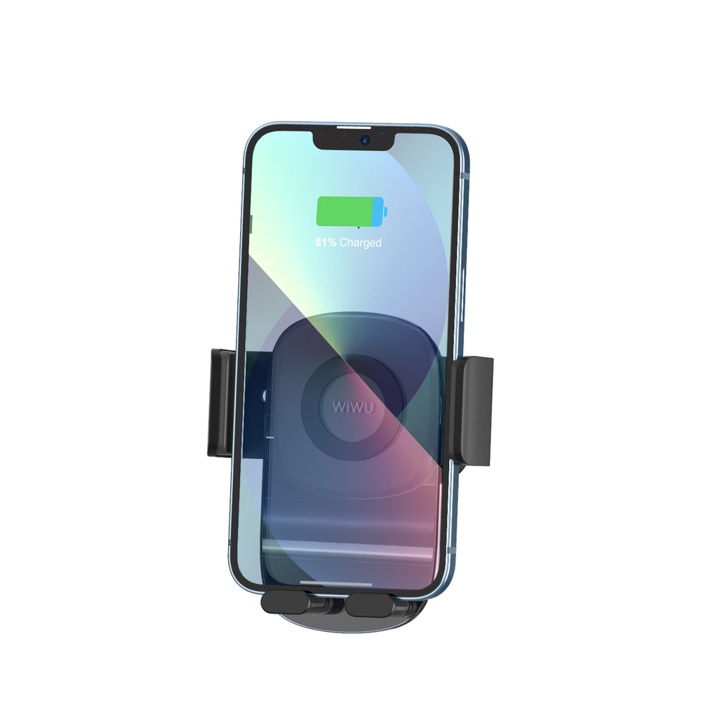 Wiwu CH008 Telefon Ağırlığı İle Çalışan Havalandırma Tasarım Araç Telefon Tutucu Siyah