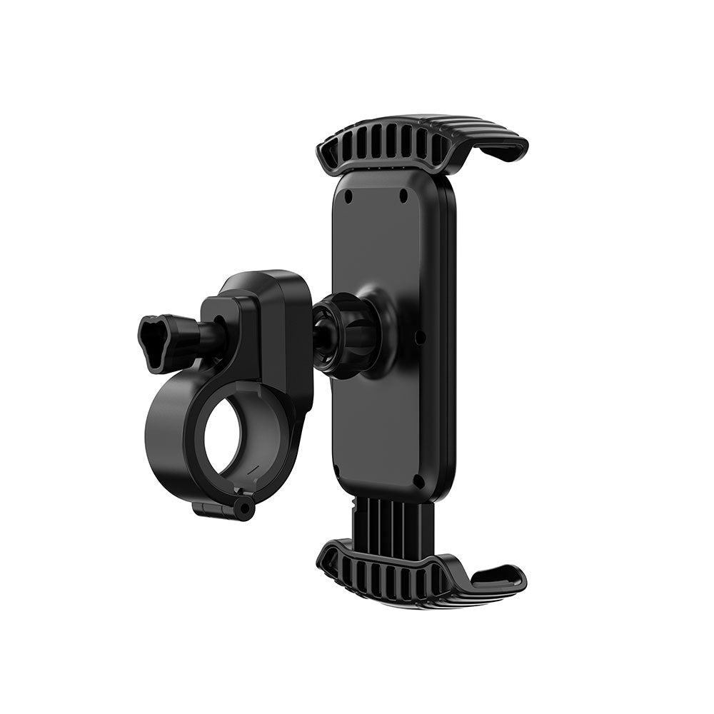 Wiwu CH037 Sarsıntı Önleyici 360° Derece Dönebilen Ayarlanabilir Motosiklet ve Bisiklet Telefon Tutucu Siyah