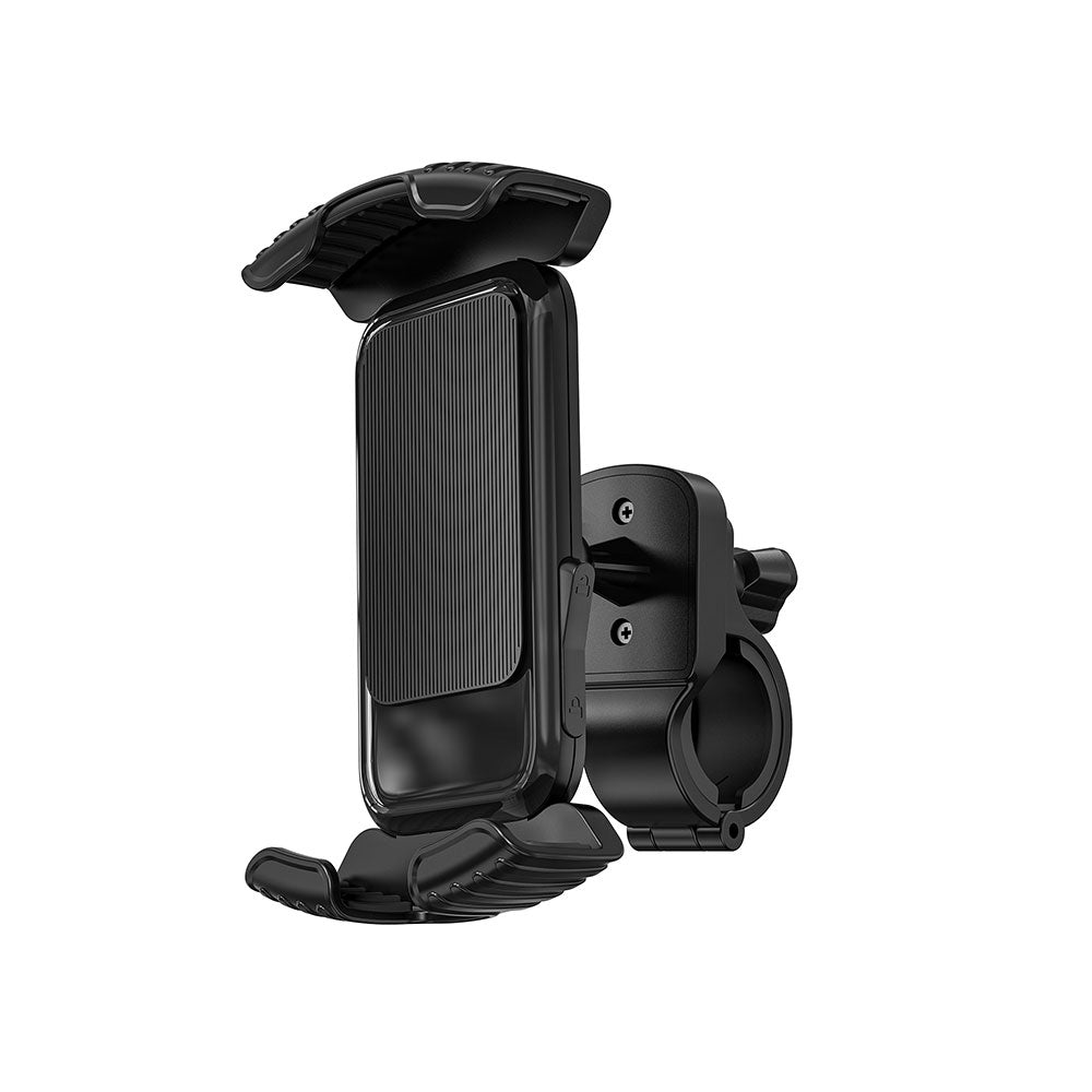 Wiwu CH037 Sarsıntı Önleyici 360° Derece Dönebilen Ayarlanabilir Motosiklet ve Bisiklet Telefon Tutucu Siyah