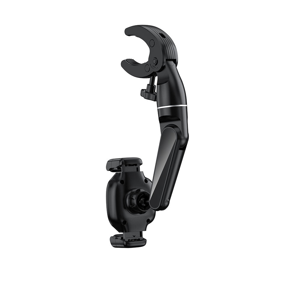 Wiwu CH039 Araç İçi Dikiz Aynası 360 Derece Dönebilen Oynar Başlıklı Telefon Tutucu Siyah