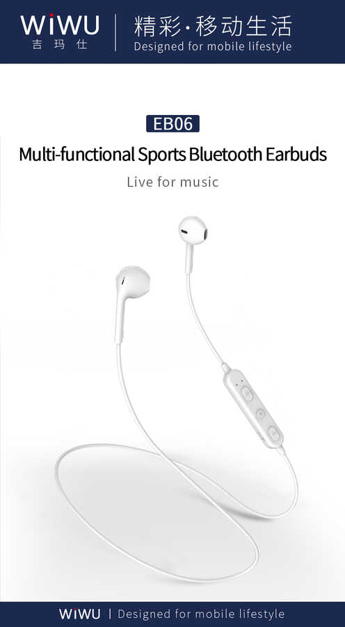 Wiwu Ear Zero Bluetooth Kulaklık Beyaz
