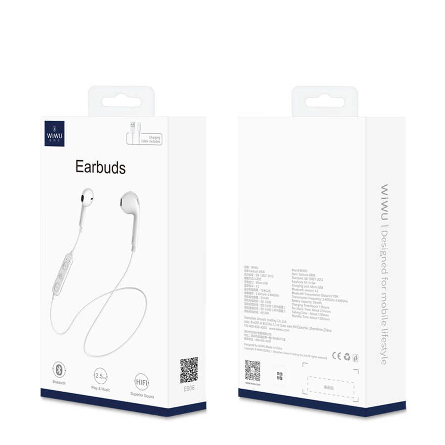 Wiwu Ear Zero Bluetooth Kulaklık Beyaz