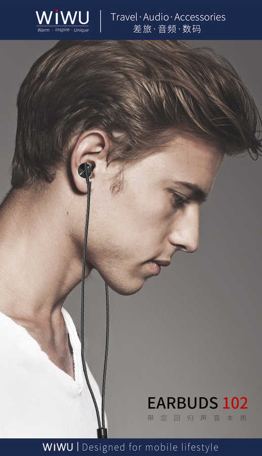 Wiwu Earbuds 102 3.5mm Kulaklık Beyaz