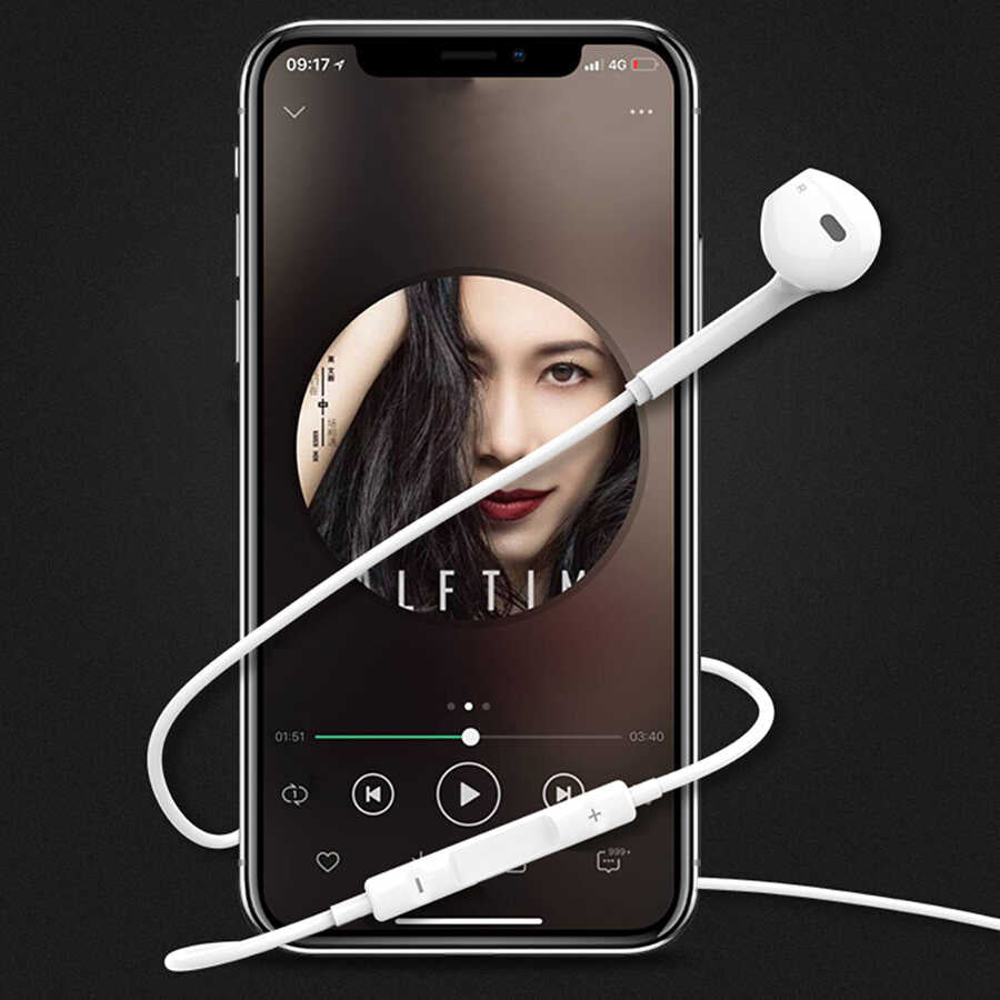 Wiwu Earbuds 302 Lightning Kulaklık Beyaz