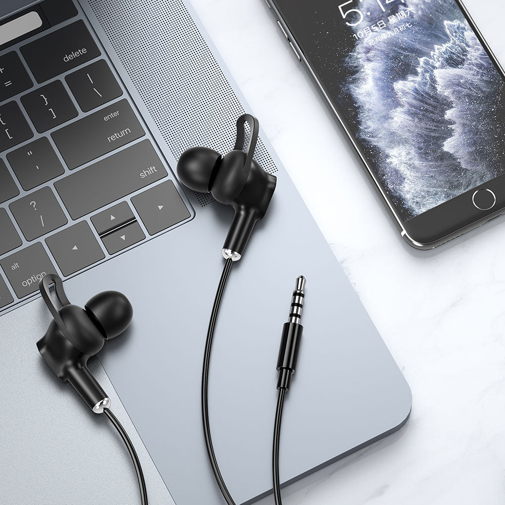 Wiwu EB309 Hi-Fi Ses Kaliteli 3.5mm Kulakiçi Kulaklık Siyah